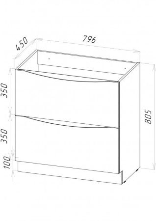 Мебель для ванной комнаты напольная BELBAGNO MARINO-800, артикул BB800/450-LV-MR-AST