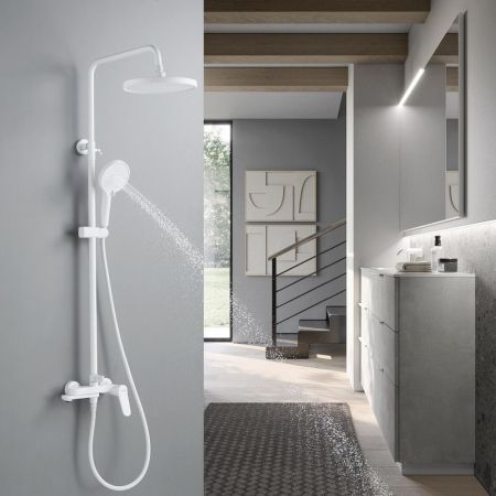Душевая система Shevanik S4336C, белый