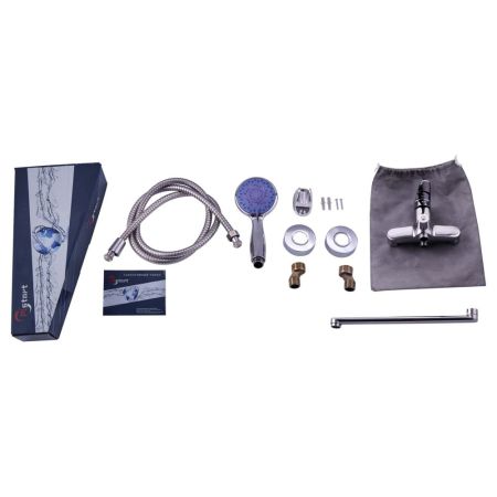 Смеситель для ванны Plstart PD22072, хром