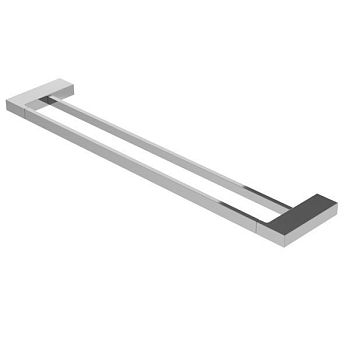 SLIDER-THD-60-NOP Полотенцедержатель двойной 60 см, исполнение черный матовый