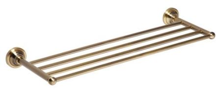 Полка-полотенцедержатель Retro 665x65x225мм, бронза, артикул 144102187