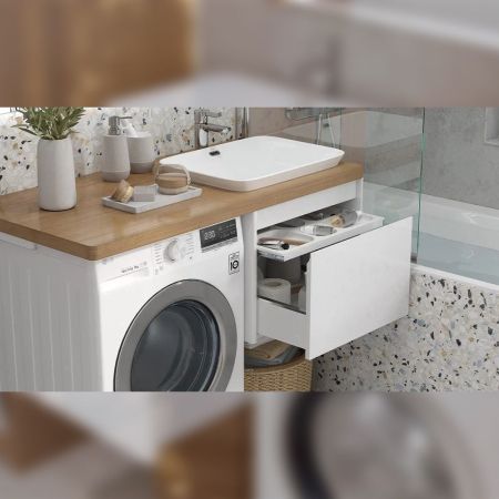 Тумба под раковину подвесная Velvex Klaufs tp.KLA.56.1Y, 55 см, артикул tp.KLA.56.1Y