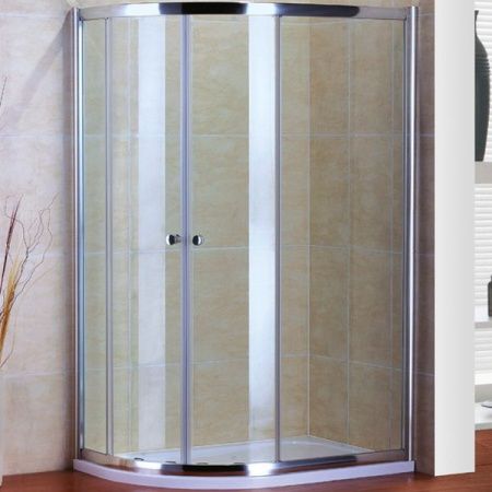 Душевой уголок Cezares Pratico RH-2 100x80 профиль Хром стекло прозрачное