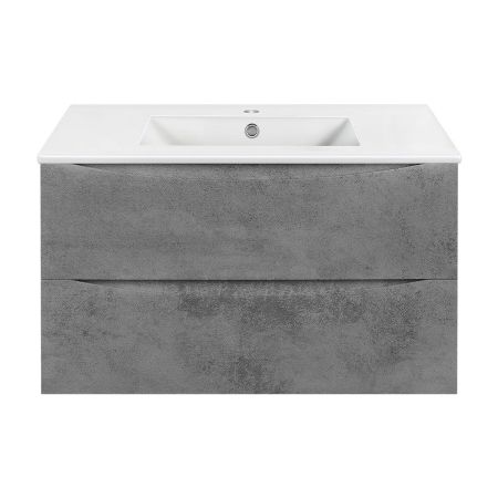 База под керамическую раковину Mia 900 подвесная, 2 выкатных ящика soft close, Beton, артикул VMC-2MC900BT