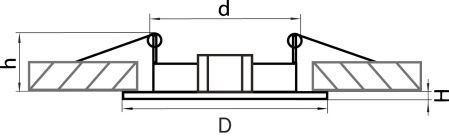 Светильник точечный встраиваемый декоративный под заменяемые галогенные или LED лампы Lega 16 Lightstar 011019 Светильник точечный встраиваемый декоративный под заменяемые галогенные или LED лампы Lega 16 Lightstar 011019