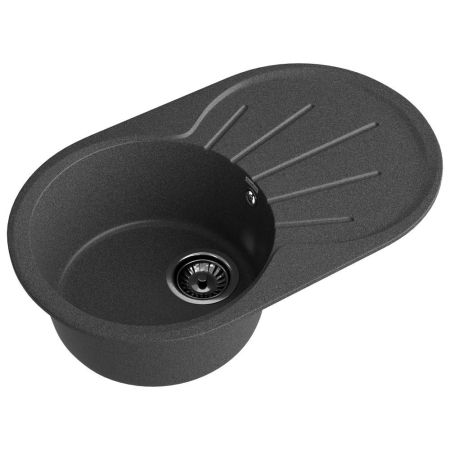 Кухонная мойка GranFest RONDO 750L, графит, артикул R-750L графит