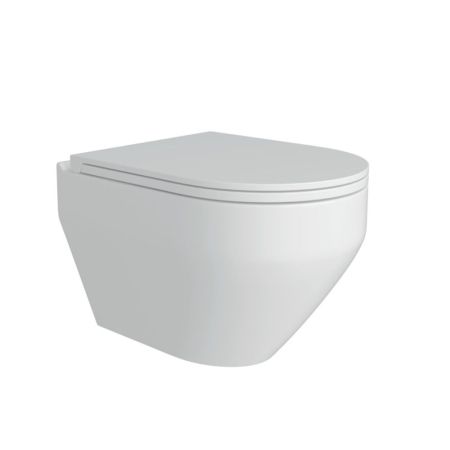 Унитаз подвесной Maretti Calabria безободковый с микролифтом, CA10PBM29-844, белый, артикул CA10PBM29-844