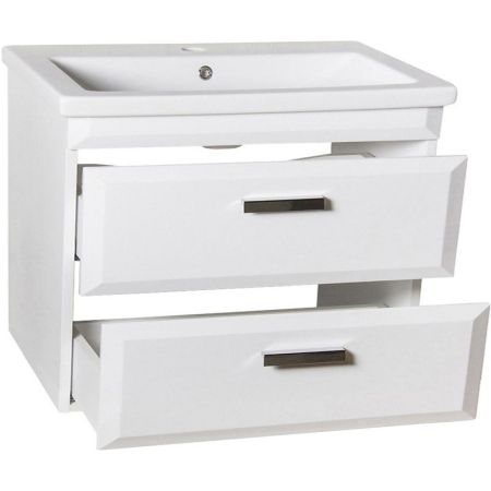 Тумба под раковину Style Line Лотос 80 Люкс Plus подвесная Белая, артикул СС-00000366