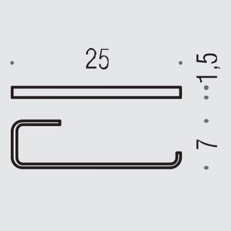 Colombo Time Полотенцедержатель 25 см, цвет: хром, артикул W4212.CR