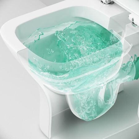 C908601SC Gem унитазкомпакт без ободка с сиденьем микролифт, артикул C908601SC