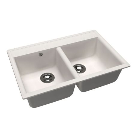 Кухонная мойка Dr. Gans АСТРА 25.060.E0780.401, белый, артикул 25.060.E0780.401