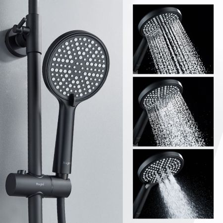 Душевая система Raglo R31.24.06, черный