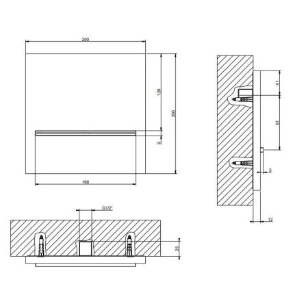 Gessi Cascata Душевой каскадный излив с возможностью  подкл. удаленного управления , цвет Mirror Steel, артикул 20295#238
