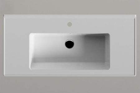 Раковина Bien Neptun 100 NPLK10001FD1W3000 Белая, артикул NPLK10001FD1W3000