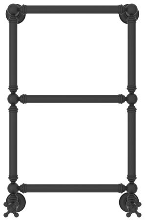 Полотенцесушитель водяной "Ренессанс 1304" 660х400 (МУАР Темный Титан), артикул 15-0280-6640