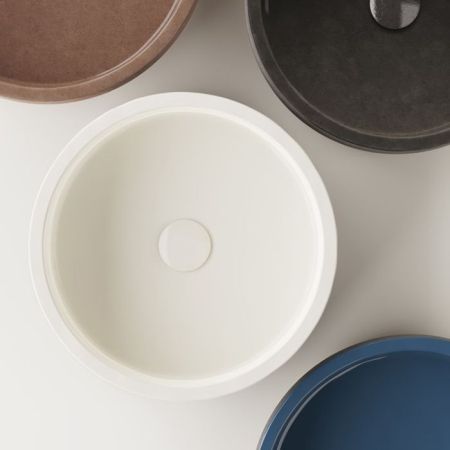 AGAPE CENOTE Раковина Ø420х182 мм., для установки на столешницу, цвет Dark clay