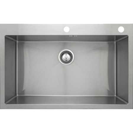 Мойка Seaman Eco Marino SMB-8051S, два отверстия (Ø35мм), комплектация с вентиль-автоматом