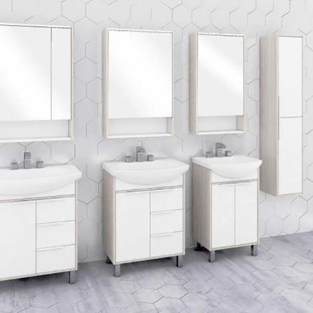 Шкаф-пенал Акватон Рико 30 подвесной 1A216603RIB90 Белый Ясень фабрик, артикул 1A216603RIB90