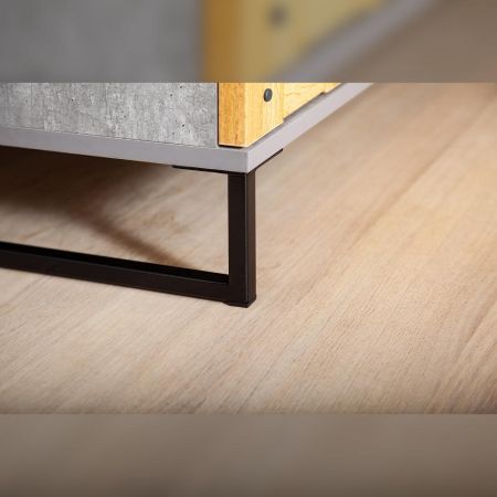 Комплект мебели для ванной Бриклаер ЛОФТ 100, метрополитен грей, артикул ЛОФТ 100