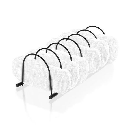 Полотенцедержатель, Decor Walther, DW 221, 6-ти секционный, ширина, мм-350, глубина, мм-130, высота, мм-90, тип установки-настенный/свободностоящий, материал-латунь, цвет-черный матовый