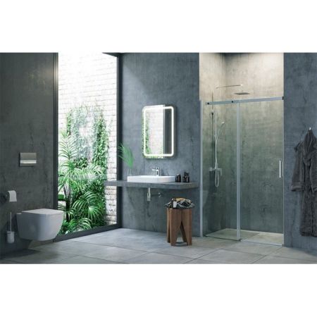 Душевая дверь EXCELLENT Rols 130 см (хром), артикул KAEX.2612.1300.LP1/2 + KAEX.2612.1300.LP2/2