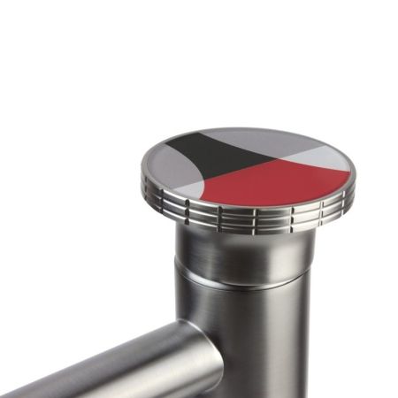 Смеситель для раковины Bronze de Luxe 9009GM-R, графит/красный