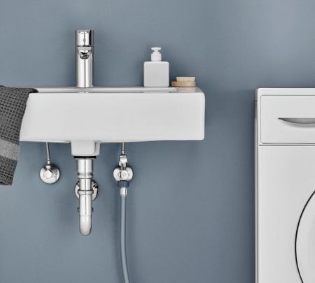 Вентиль угловой GROHE 1/2 -3/8 для подключения смесителей, хром (22018000)