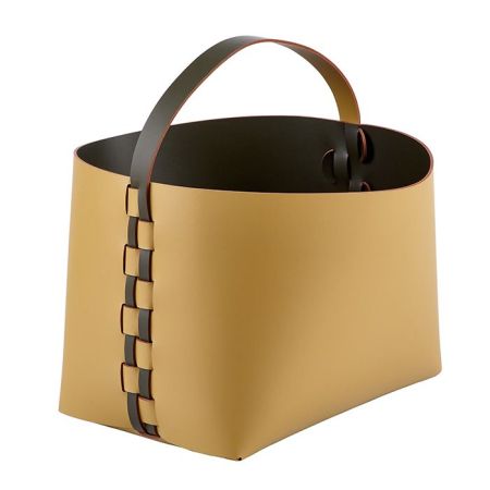 ADJ Корзина Helena, 35x30xH26 см., цвет: горчичный/оливковый, артикул 3626.40/55