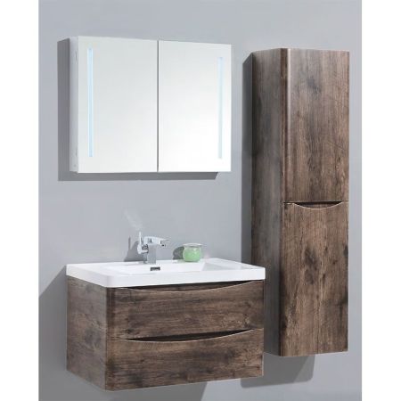 Тумба под раковину BelBagno Ancona-N 120 ANCONA-N-1200-2C-SO-RW подвесная Rovere moro, артикул ANCONA-N-1200-2C-SO-RW