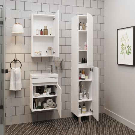 Тумба Onika Милтон 45 подвесная, белая (ум. Фостер 45), артикул 104513