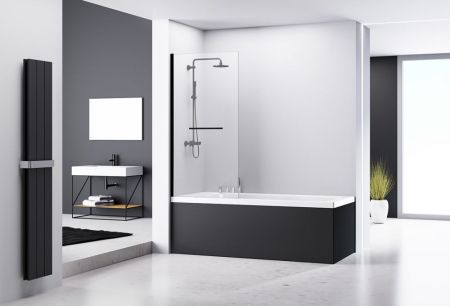 Шторка на ванну ABBER Immer Offen AG70100B