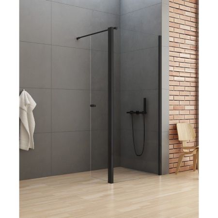 Душевое ограждение NEW TRENDY NEW SOLEO BLACK 100x195 K-0783 (черный), артикул K-0783