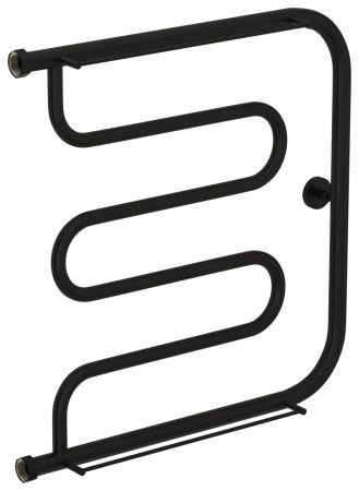 Полотенцесушитель водяной "Лира+" 2П 600х600 Н. Г. 1" (Матовый Чёрный), артикул 31-4012-6060