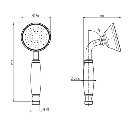 Fima Carlo Frattini Doccette Ручной душ, цвет: золото Fima Carlo Frattini Doccette Ручной душ, цвет: золото