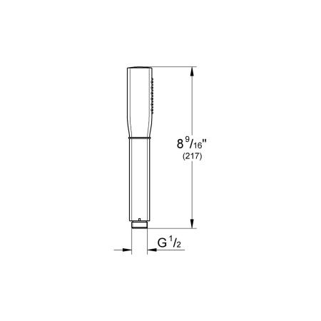Ручной душ GROHE Grandera Stick, металл, хром (26037001)