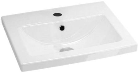 Тумба с раковиной Iddis Mirro 50 подвесная Белая Светлое дерево