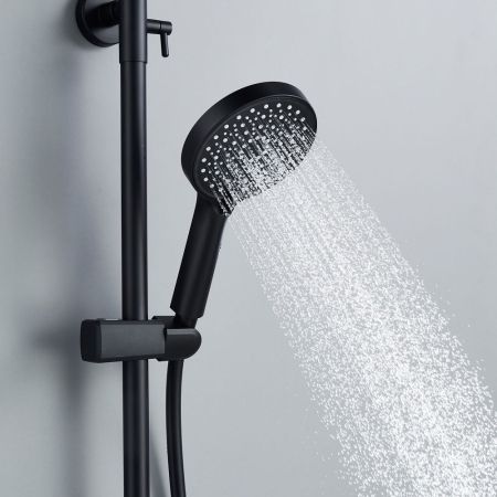 Душевая система Shevanik S4336H, черный