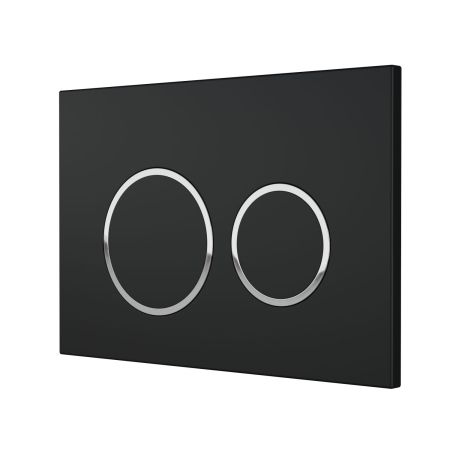 Кнопка смыва Titan Black Matt для инсталляции Hasvik (Хасвик), ABS пластик