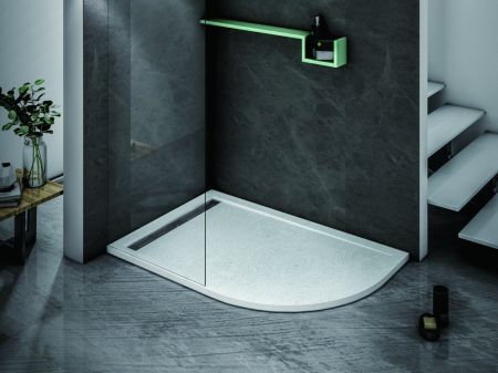 TRAY-AS-RH-120/80-30-W-L Поддон из искусственного мрамора