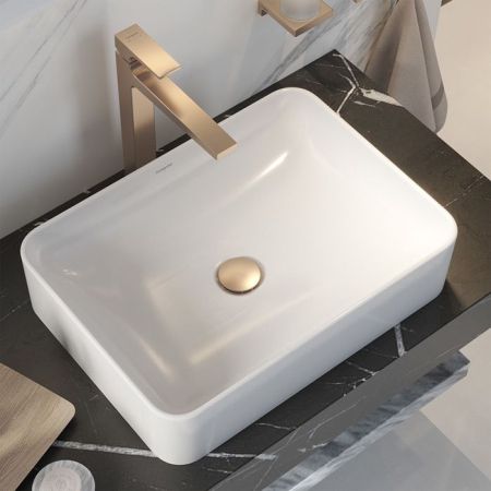 HG Xuniva Q Раковина-чаша 550х400 без перелива, белый, артикул 60168450