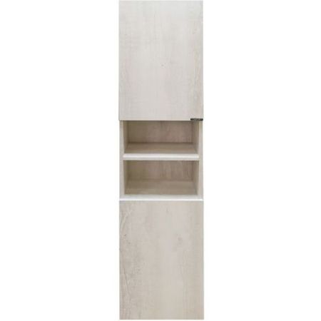 Шкаф пенал Comforty Верона 35 4137140 подвесной Дуб белый, артикул 4137140