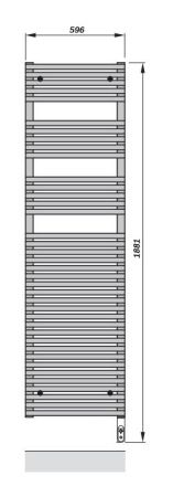 Электрический полотенцесушитель Zehnder Forma Spa LFE-180-060/DD Белый