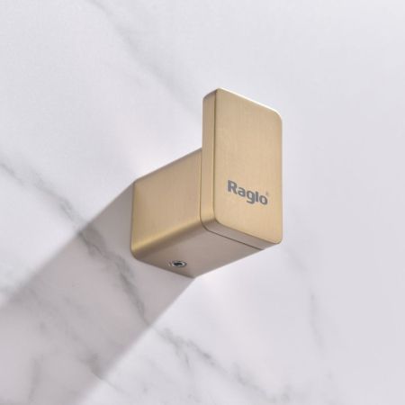 Крючок для ванной комнаты Raglo R301.05.03, золотой сатин