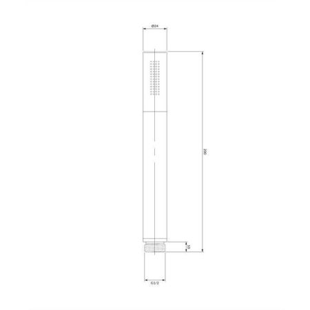 Душевая лейка OMNIRES MICROPHONE-RGL (золото), артикул MICROPHONE-RGL