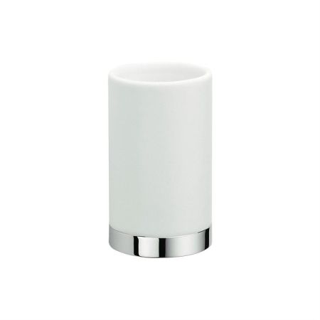 Стакан для зубных щеток Colombo Design Nordic B5241.0CR-CBO Белый, Хром