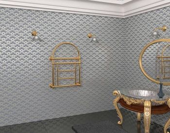 Cordivari Retro3 Electric, полотенцесушитель электрический 975/675, цвет золото