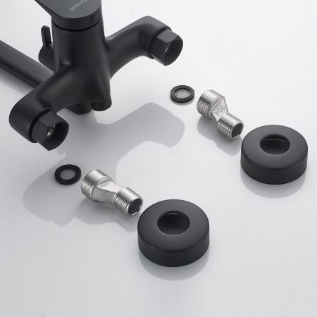 Смеситель для ванны Shevanik S6222H, черный, артикул S6222H