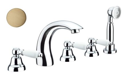 Смеситель на борт ванны Fiore COLONIALE 02ZZ0608, бронза, артикул 02ZZ0608