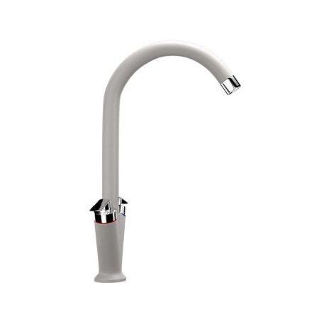 Смеситель для кухни Ulgran U-011-331, белый, артикул U-011-331
