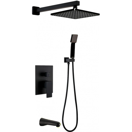 Душевой комплект BERGES NARDIS 3S BLACK, черный матовый, артикул 071006